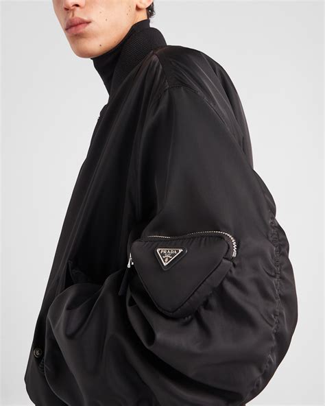 prada sports jacket|prada nylon bomber jacket.